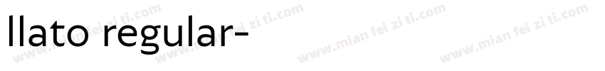 llato regular字体转换